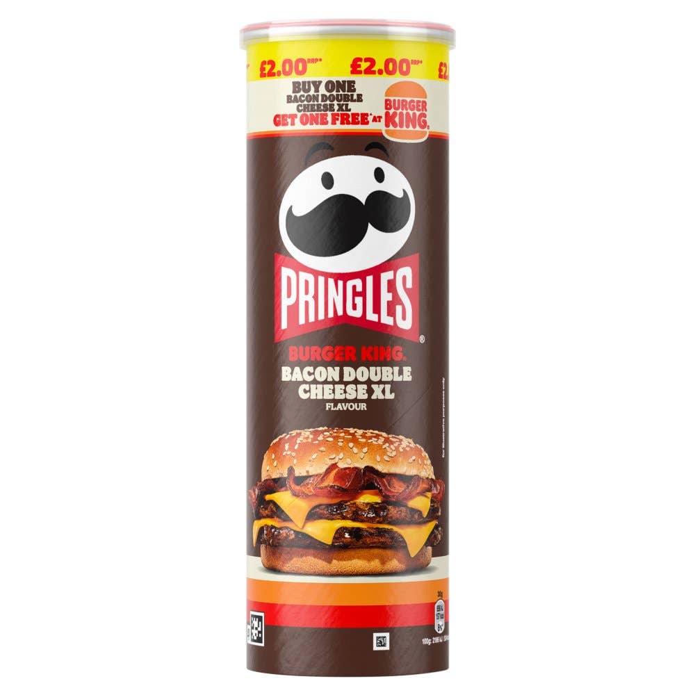 Pringles Burger King - Bacon Double Cheese XL (165g) (UK)