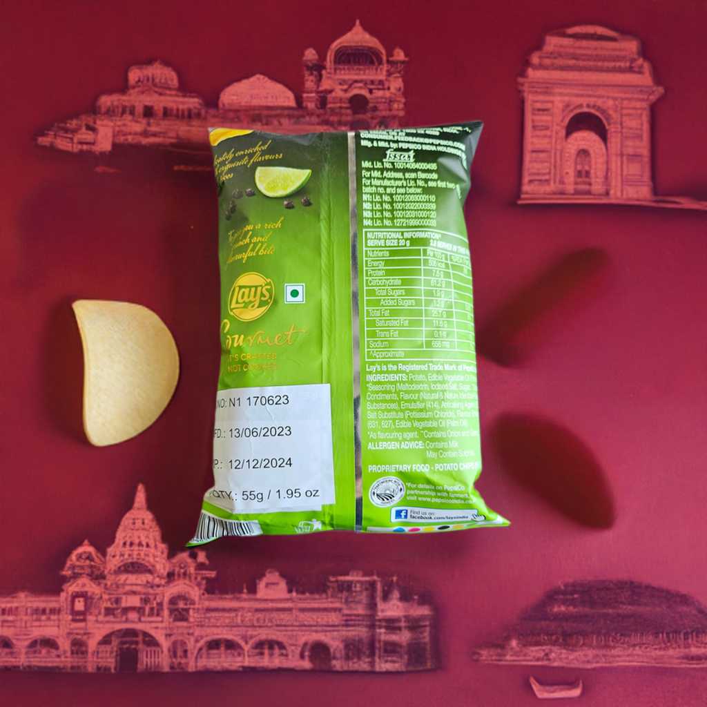 Lays Lime & Cracked Pepper (India)