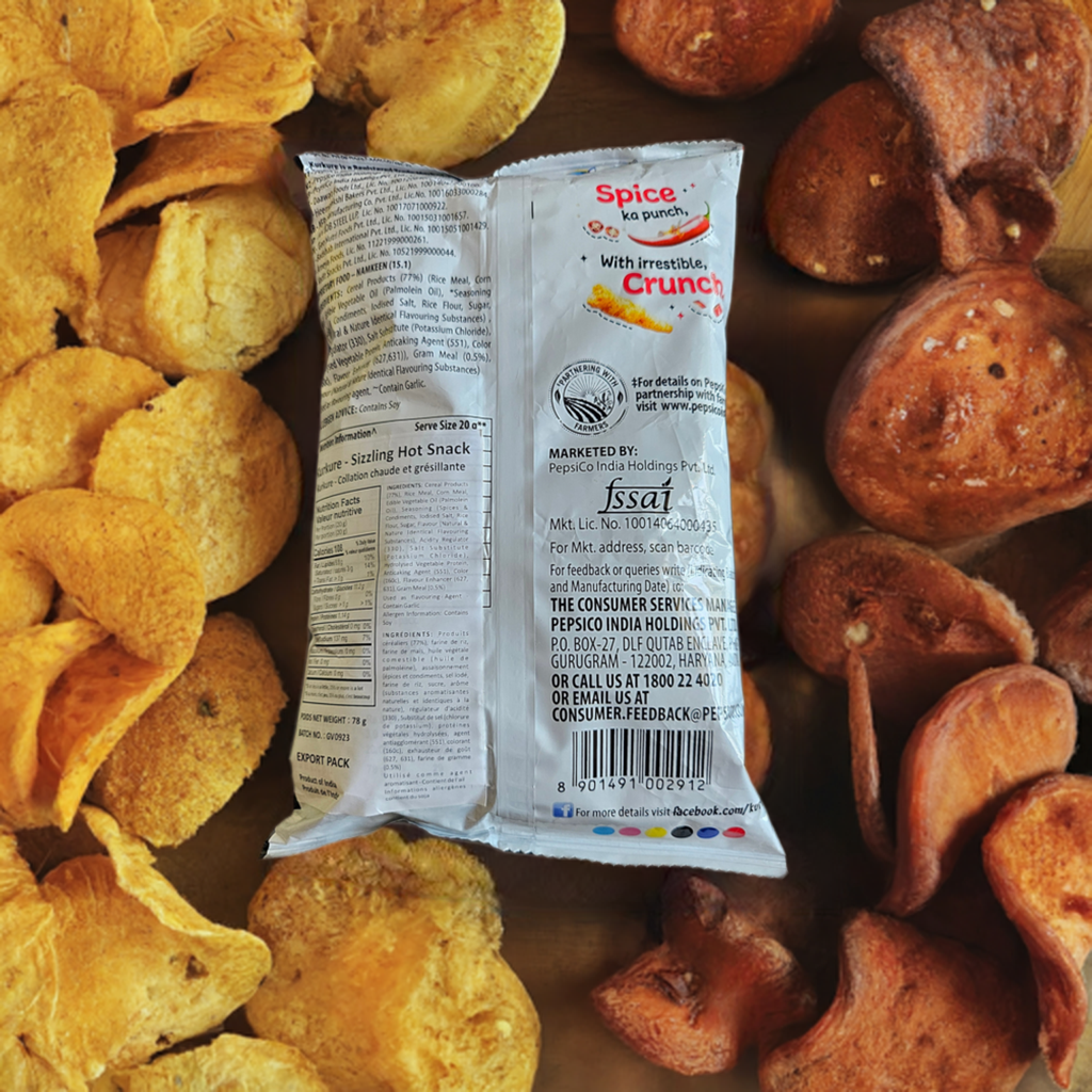 Kurkure Sizzlin'Hot (India)/ CHILI FLVOR