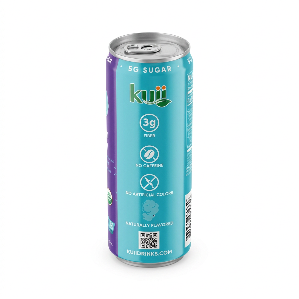 Kuii Cotton Candy Prebiotic Soda