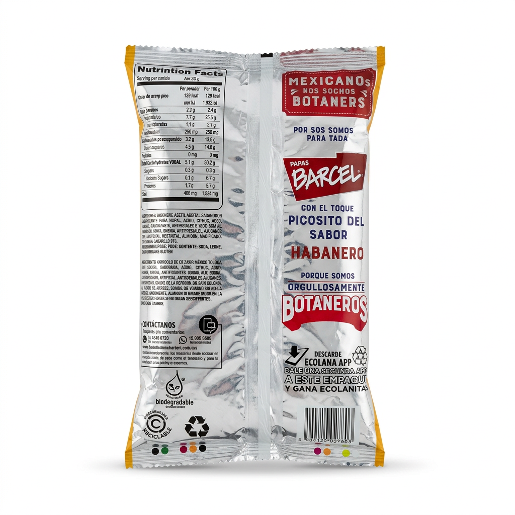 Barcel Toreadas Habanero Potato Chips – 45 g