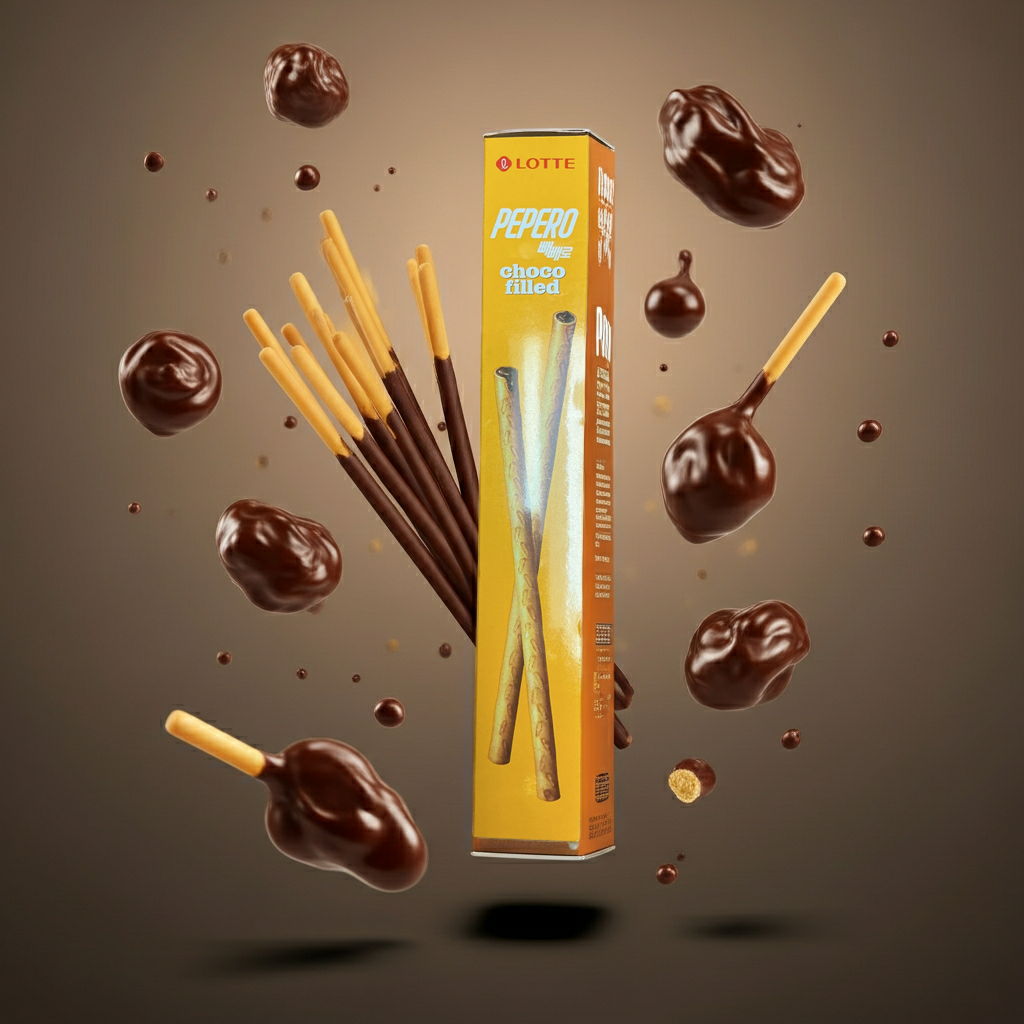 8 Ct Big Pepero Pocky (Choco Filled)