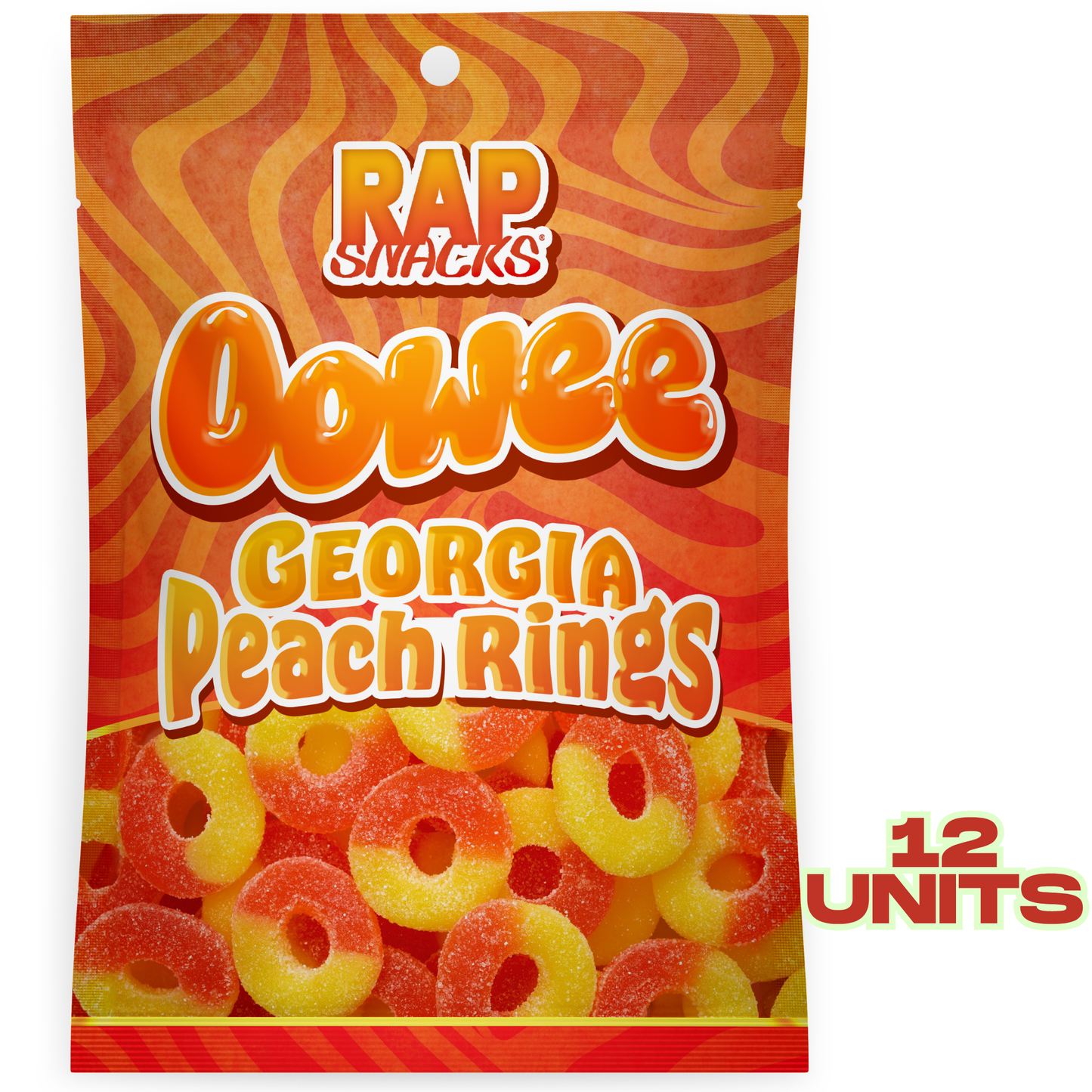 Rap Snacks Oowee Georgia Peach Rings (5.3oz)