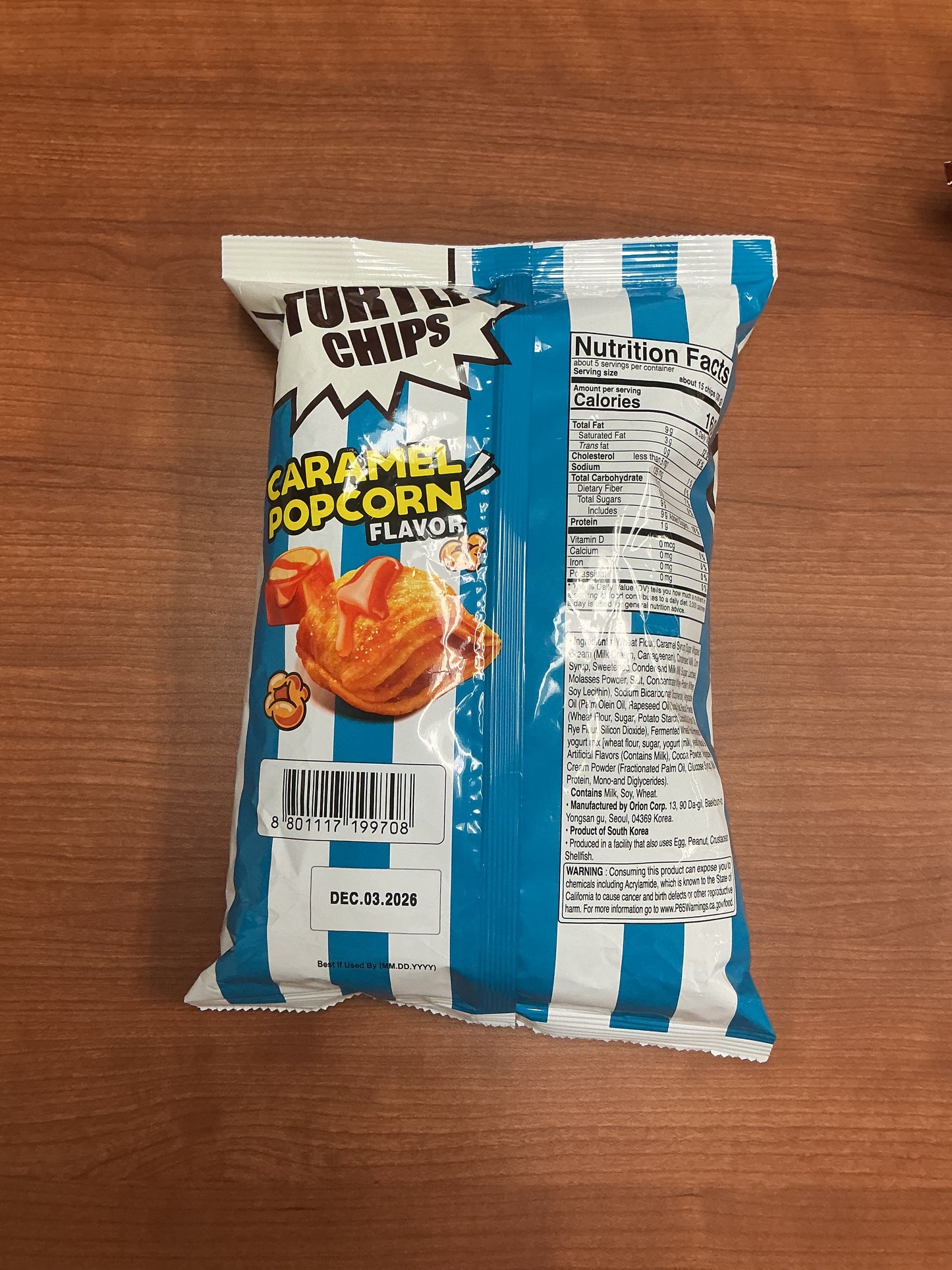 Turtle Chips Caramel Popcorn