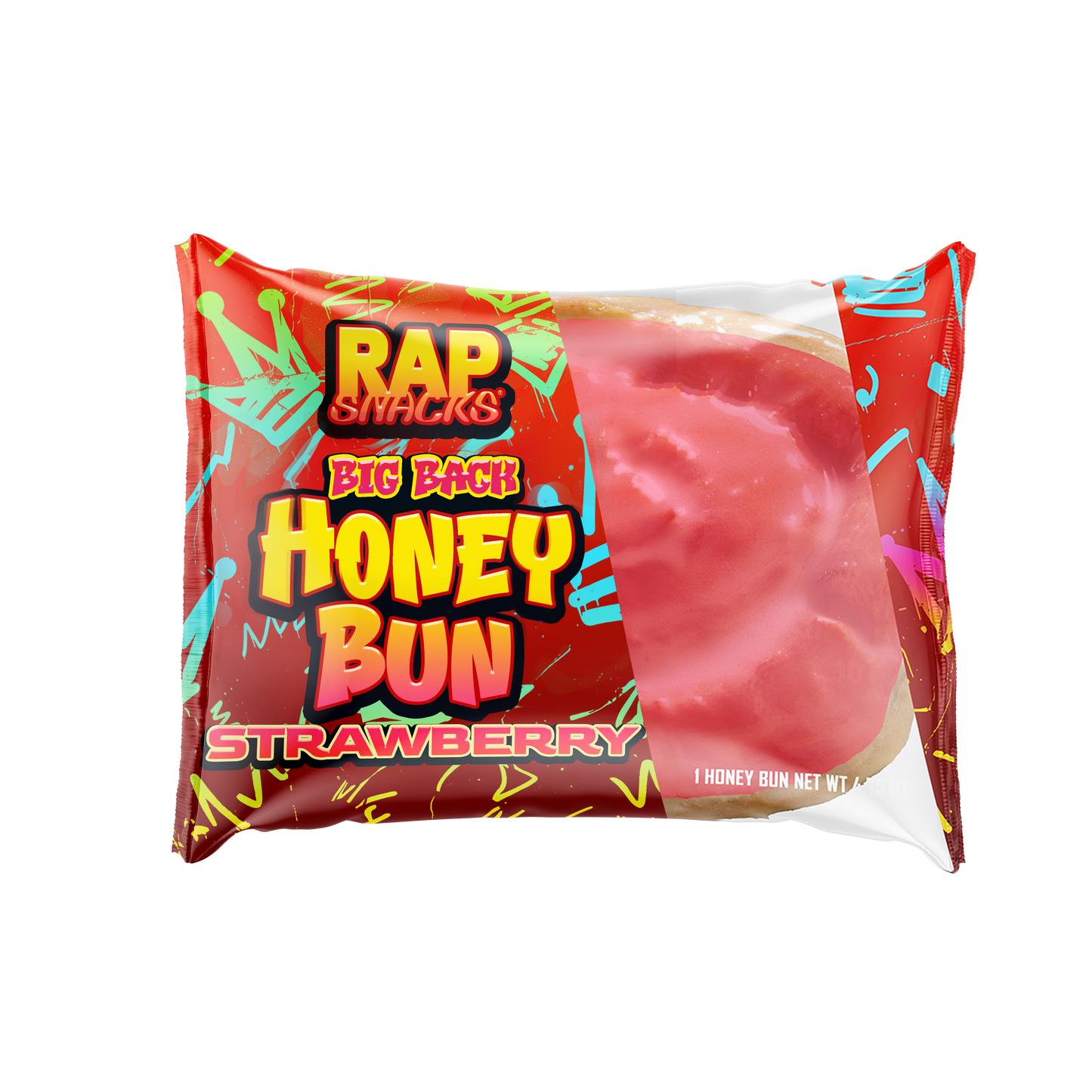 Rap Snacks Big Back Strawberry Honey Buns (4.75oz)