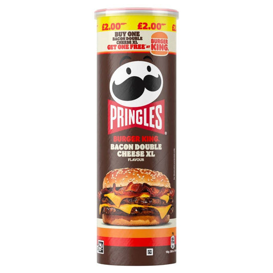 Pringles Burger King - Bacon Double Cheese XL (165g) (UK)