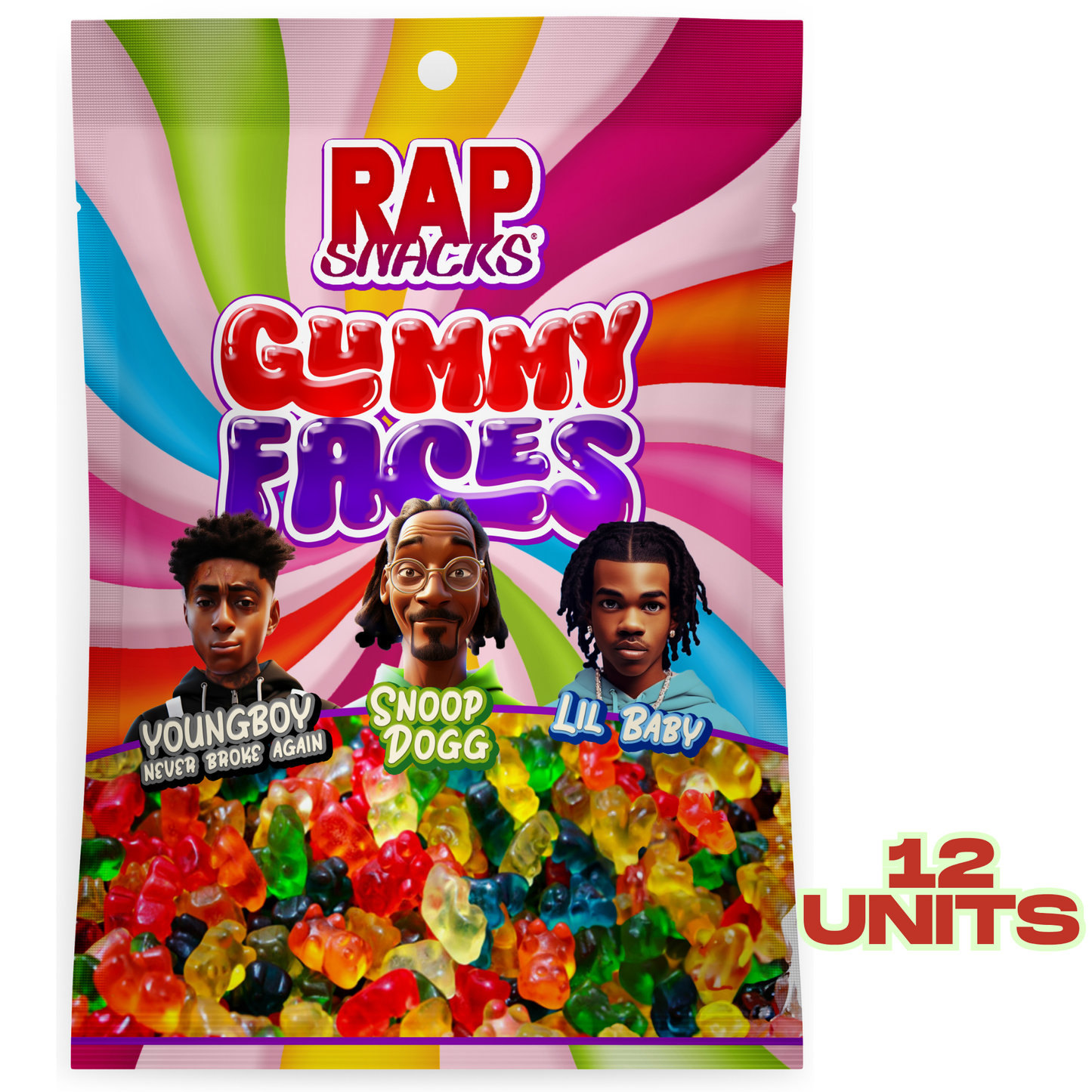 Rap Snacks Gummy Faces (5.3oz)