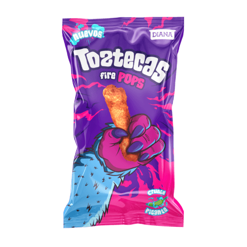 Diana Toztecas Fire POPS Acid, Spicy & Lime Corn Snacks (95g) (El Salvador)