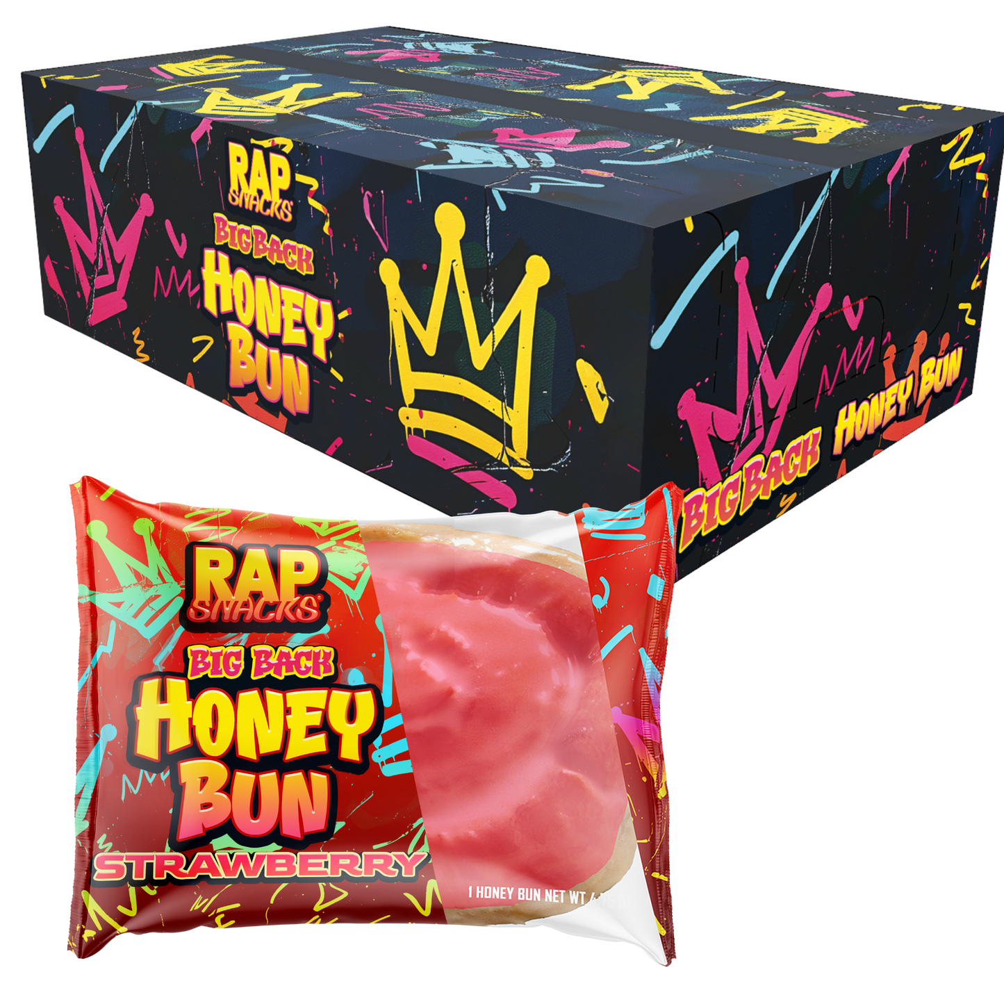 Rap Snacks Big Back Strawberry Honey Buns (4.75oz)