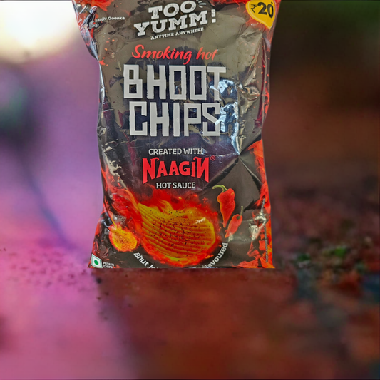 Too Yumm! Smoking Hot Bhoot Potato Chips - Made With Naagin Hot Sauce, 90 g (India)