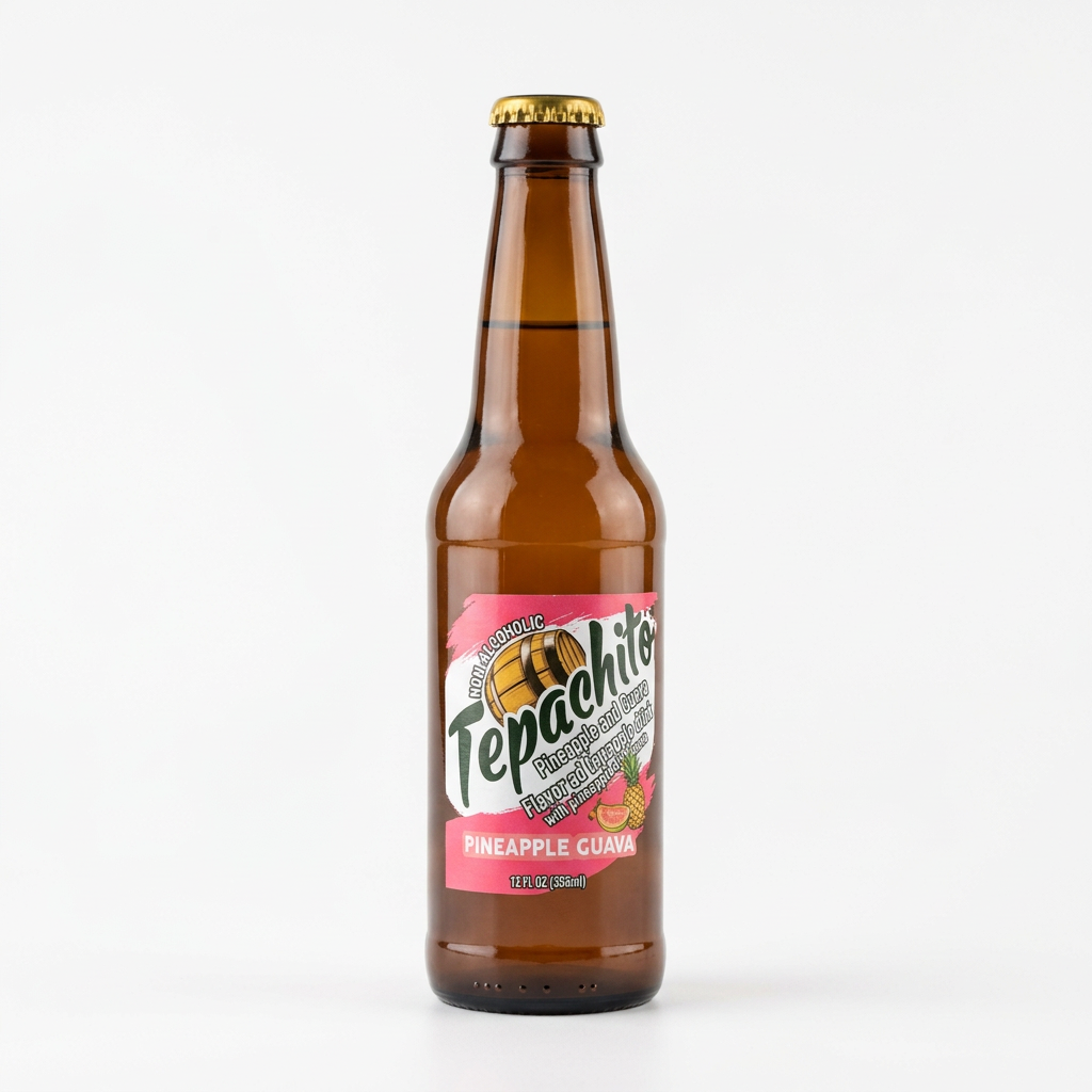 Tepachito Pineapple Guava Drink – Glass Bottle