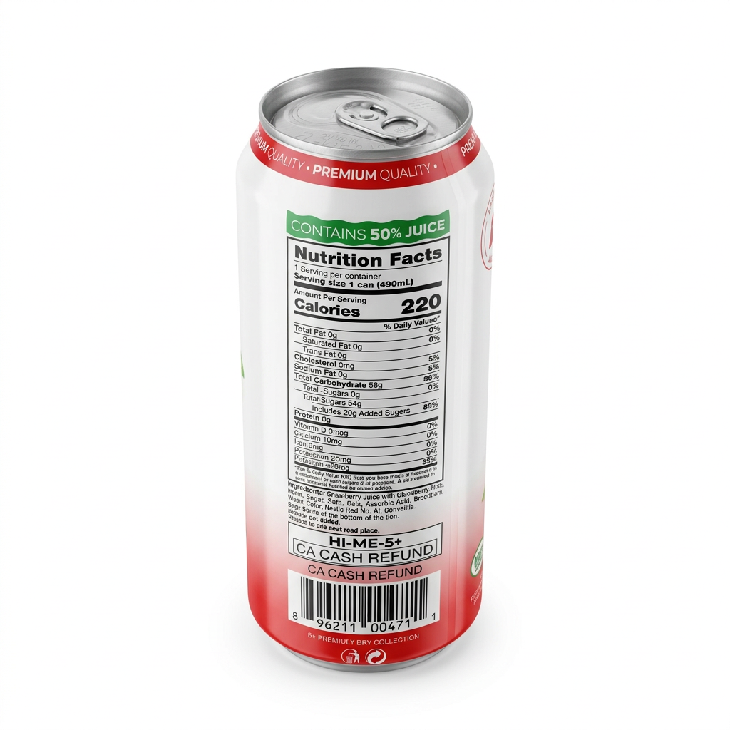 DMP Strawberry Juice Drink – 490 mL