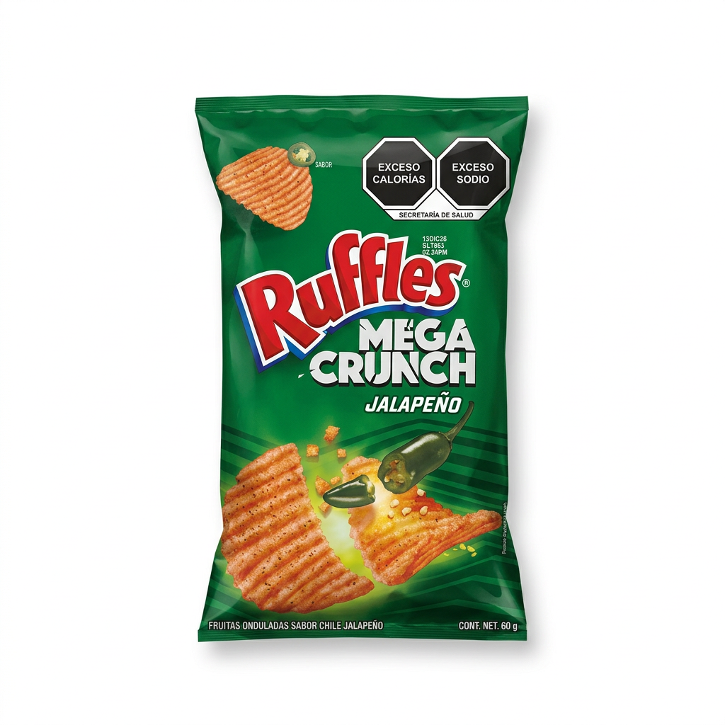 Ruffles Mega Crunch Jalapeño Chips