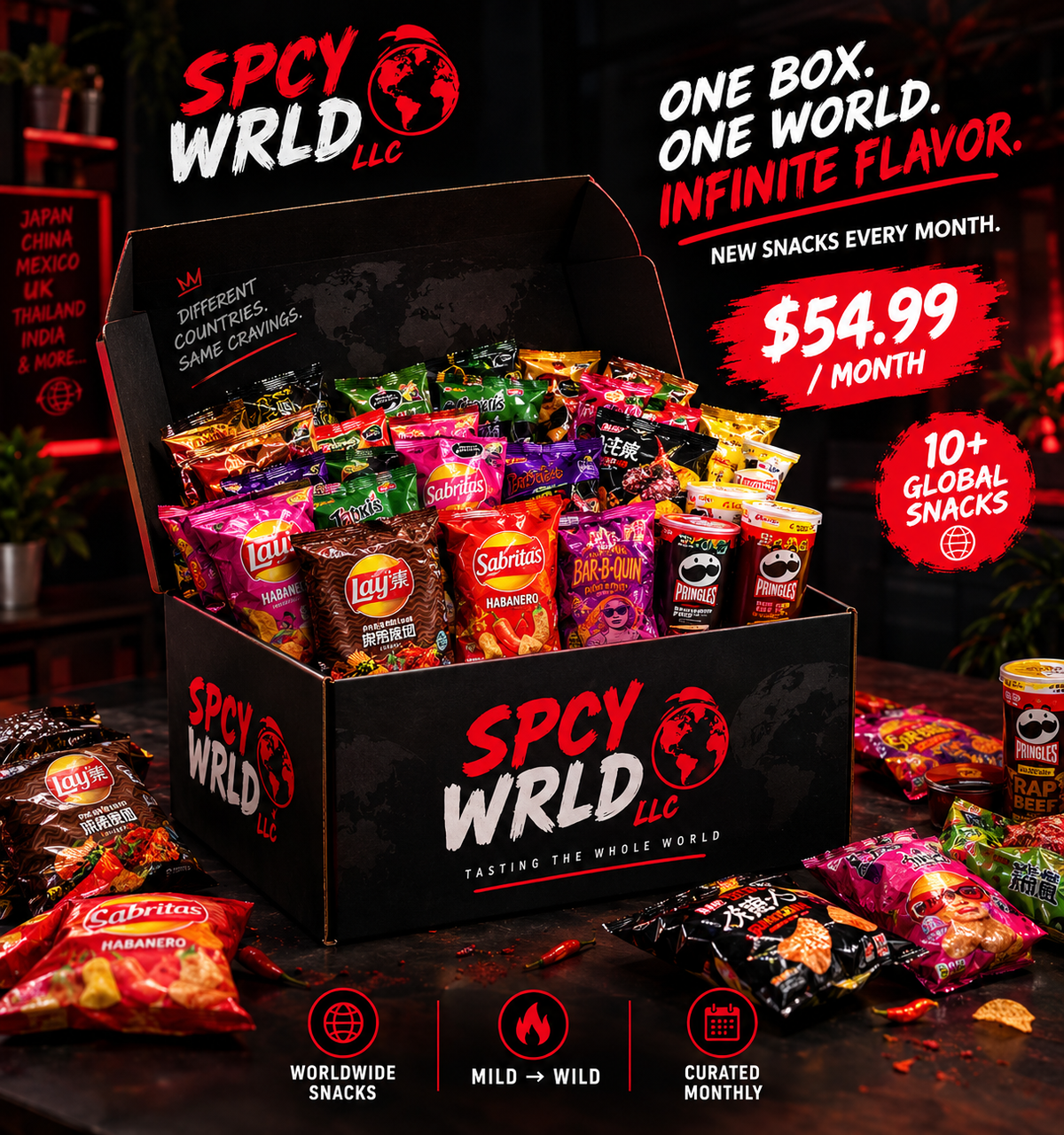 SPCY WRLD WORLD BOX